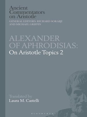 cover image of Alexander of Aphrodisias